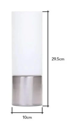 BHS Tilly Touch Table Lamps Lamp Satin Nickel -Haven Home Shop 50016 33779