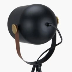 Pacific Lifestyle Auden Black Metal Tripod Floor Lamp -Haven Home Shop 50017 33752