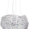 BHS Cypress Small Crystal Rings Ceiling Pendant Chrome -Haven Home Shop 50023 33736