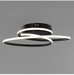 BHS Pei Rings LED Flush Ceiling Light Black -Haven Home Shop 50026 33745