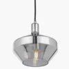Pacific Lifestyle Jaxon Shiny Smoked Glass Domed Pendant -Haven Home Shop 50030 33729