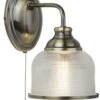 Searchlight Bistro II Wall Light - Antique Brass & Halophane Glass 2 Searchlight Bistro II Wall Light - Antique Brass & Halophane Glass -Haven Home Shop 50038 33691