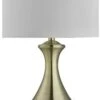 Searchlight Touch Table Lamps Lamp - Antique Brass & Fabric Shade 1 Searchlight Touch Table Lamps Lamp - Antique Brass & Fabric Shade -Haven Home Shop 50045 33685