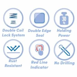 Showerdrape Pushloc Corner Basket -Haven Home Shop 50132 33600