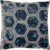 Malini Ivor Blue Cushion 56cm X 56cm -Haven Home Shop 50333 33123