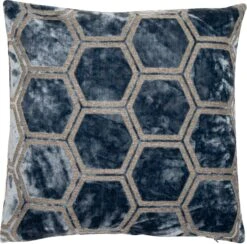 Malini Ivor Blue Cushion 56cm X 56cm