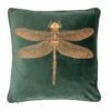 Malini Green Dragonfly Cushion 43cm X 43cm -Haven Home Shop 50343 33103