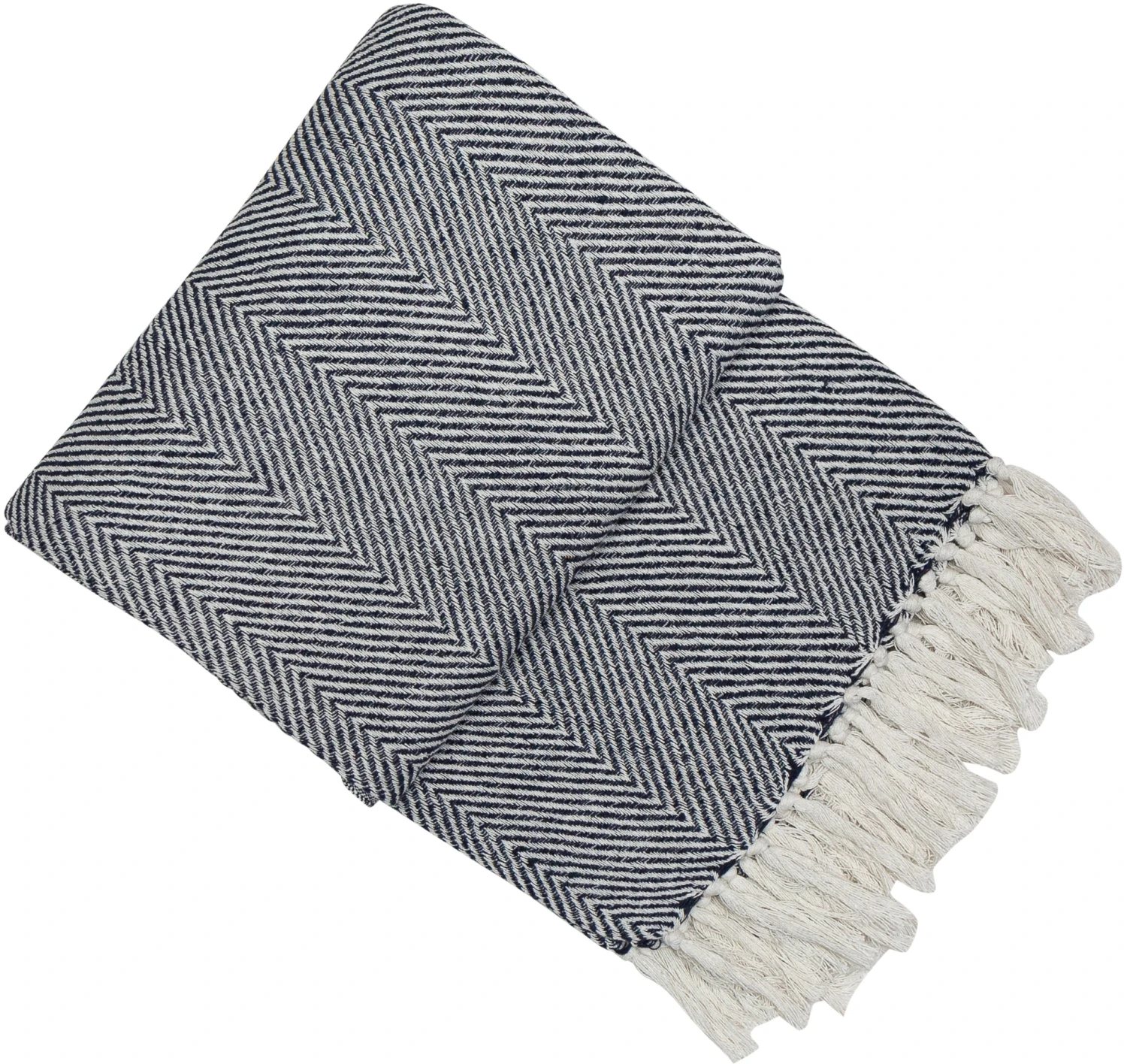 Malini Kampala Throw Navy 130cm X 180cm 3 Malini Kampala Throw Navy 130cm X 180cm