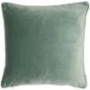Malini Luxe Velvet Eucalyptus Cushion 43cm X 43cm