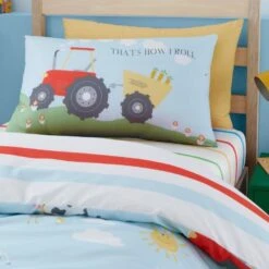 Bedlam Farmyard Friends Blue Duvet Cover Set 7 Bedlam Farmyard Friends Blue Duvet Cover Set -Haven Home Shop 51140 30429