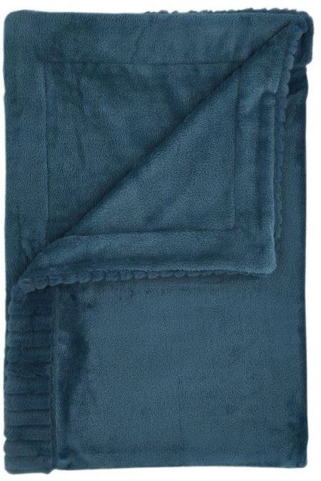 Catherine Lansfield Velvet & Fur Throw Teal 3 Catherine Lansfield Velvet & Fur Throw Teal