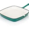 Simply Home Cast Iron Grill Pan 23cm Emerald Green -Haven Home Shop 51478 29520
