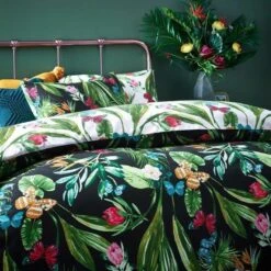 Furn Azura Floral Duvet Cover Set Dark Bloom -Haven Home Shop 53561 25563