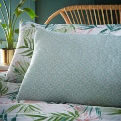 Furn Bali Palm Botanical Duvet Cover Set Green -Haven Home Shop 53564 25543