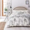 Sanderson Option Etchings & Roses Silver Duvet Set -Haven Home Shop 55536 39972