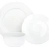Price & Kensington Simplicity 12 Piece Dinner Set White -Haven Home Shop 55552 39921